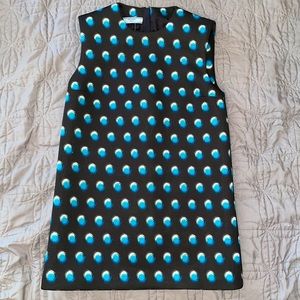 Prada Black and Blue Polka Dot Top